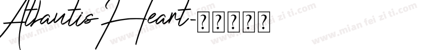 Atlantis Heart字体转换